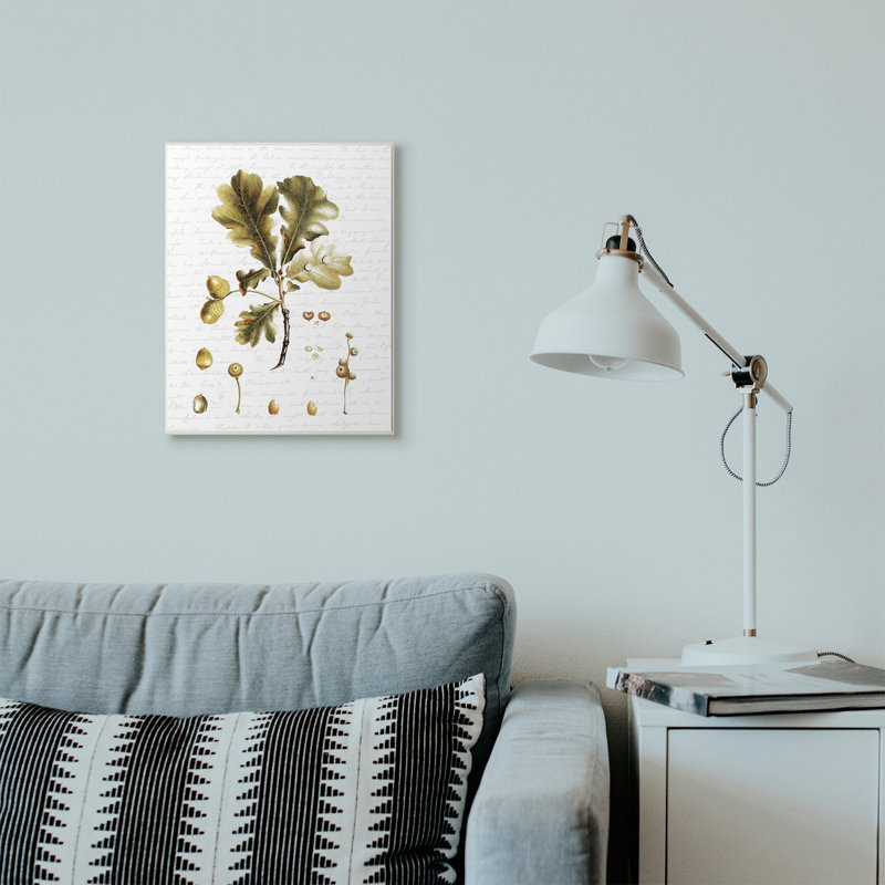 « tree leaves seed style saisons automne », impression, Plaque de bois, H 10 po x l 15 po