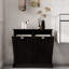 Two-Compartment Tilt-Out Laundry Sorter Cabinet-1518821062