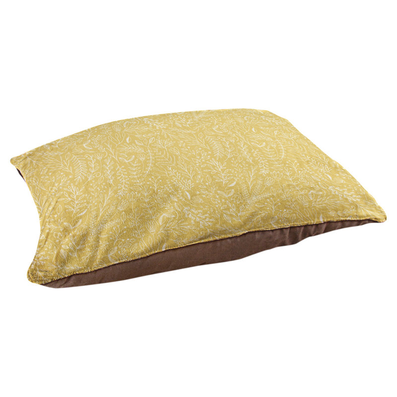 Byrge Geometric Pet Bed, Extra Large (52" W x 42" D x 17" H), Beige/White
