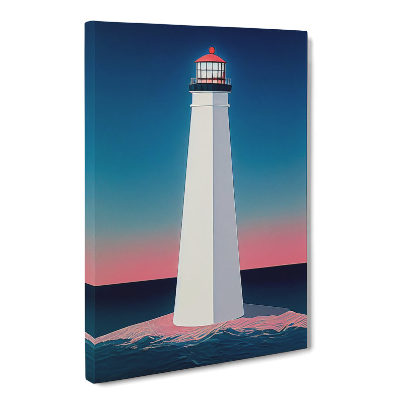 Lighthouse Minimalism Vol.1 - Wrapped Canvas, 50cm H x 35cm W x 3cm D