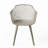 Patio Polypropylene Dining Chair with Diamond Mesh Back