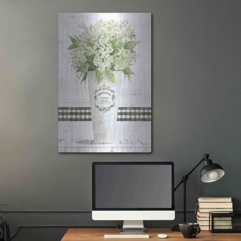 " White Hydrangea " by Cindy Jacobs, 36" H x 24" W