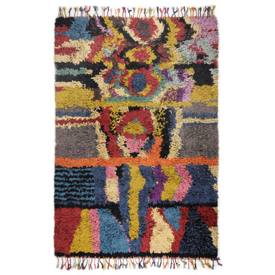 Abstract Cotton Hand Woven Area Rug