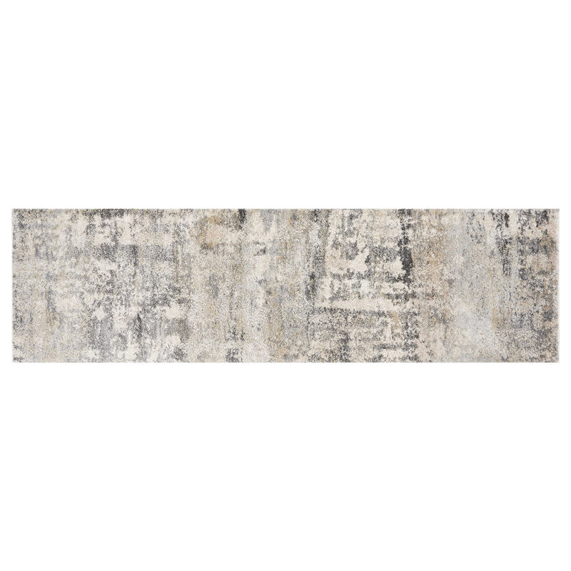 Tapis naturel abstrait Partaap, Tapis de couloir de 2 pi x 7 pi