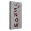 Let It Snow - Reproduction d'art textuel sur toile tendue-700761448