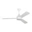 Ventilateur de plafond standard intelligent à 3 pales DEL avec pièces de contrôle de ventilateur et ensemble d'éclairage inclus-1107987589-1135759602