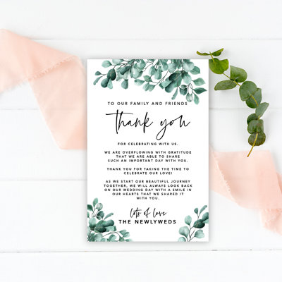 Ensemble de 56 cartes de présentation de mariage en argent Eucalyptus pour la réception de table, famille, amis