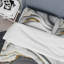 Ensemble de housse de couette Abstract Geode Waves Grey I BeddingMicrofiber / Polyester-424407792