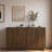 Modern Fluted Sideboard With Adjustable Shelves And Metal Handles-559159431