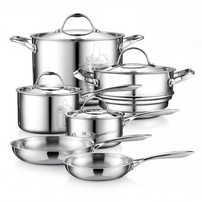 10 - Piece Stainless Steel Cookware Set