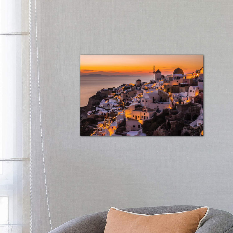 Calispera Santorini by Andreas Agazzi - Wrapped Canvas Print, 66.04 cm H x 45.72 cm W x 3.175 cm D