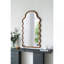 Miroir arqué en bois avec cadre unique