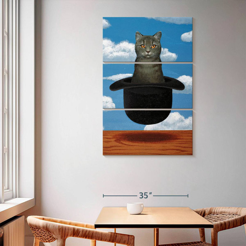 Brampt Magritte Cat, 65" H x 42" W