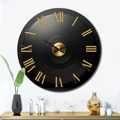Horloge murale en vinyle Serenade II