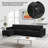 131" Modular Storage Sofa with Ottoman - USB/Type-C Ports, Premium Chenille Fabric, Sleeper Function & Easy Assembly-312336183