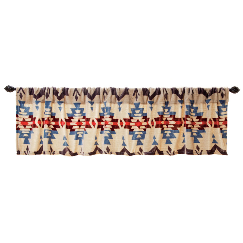 Blue River Ikat Tailored Window Valance