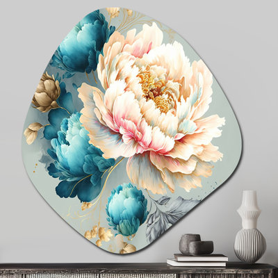 Poltimore - Floral Nebula Shape Irregular Metal Wall Decor