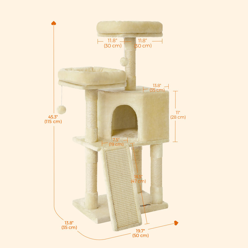 Cat Tree For Indoor Cats, Beige