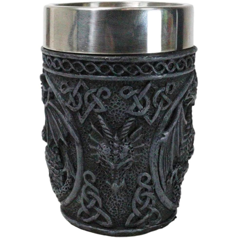 Ensemble de 2 verres à liqueur de voyage gothique