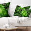 Coussin vert avec cœur en santé vert-29866116-89810888