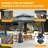 12' X 12' Hardtop Gazebo, Upgraded Metal Gazebo With Drainage System, Dual-Layer Galvanized Steel Roof, Curtain And Netting, Outdoor Shelter Canopy For Patio, Garden, And Backyard-118385188
