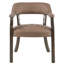 Chaise de salle à manger à accoudoirs capitonnés jaune terre-1550979415-1602715285
