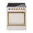 Blanc antique / laiton