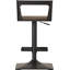 Tabouret de bar pivotant à hauteur réglable en bois massif Flagler-20525967