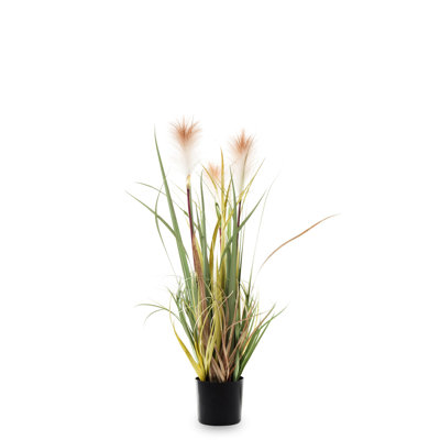Faux Evergreen Grass in Pot