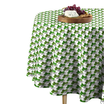 Samora Leaves Round Tablecloth