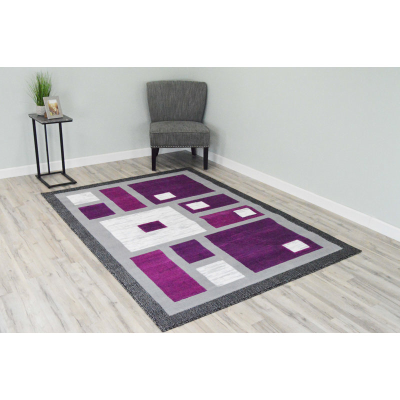 Tapis mauve / gris Costanza