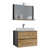 Black/Oak selected