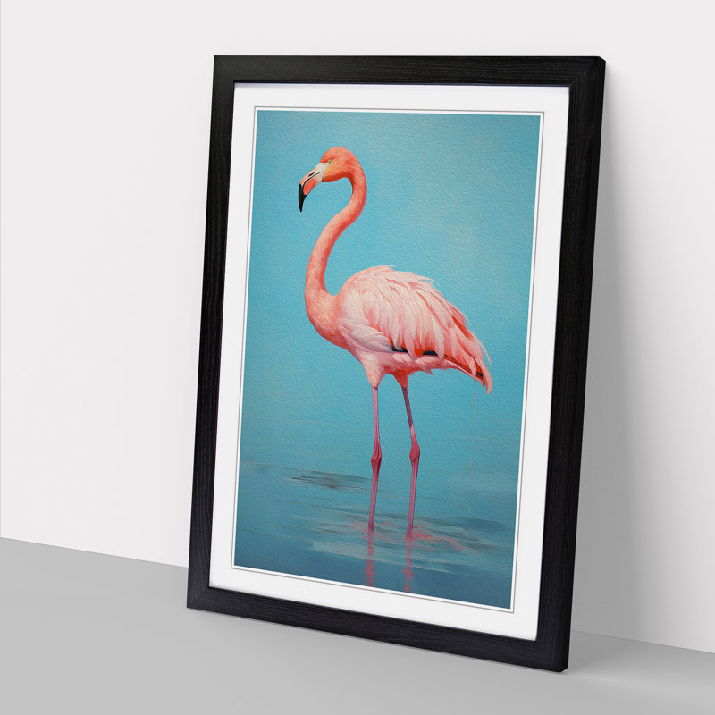 Single Picture Frame Print on Wood, Black Framed, 64cm H x 46cm W