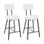 Tabourets de bar rembourrés Boucle, chaises de bar modernes à hauteur de comptoir avec dossier haut, repose-pieds et pieds en métal-1595231892-1595231897