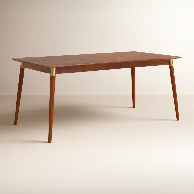 Table de salle à manger en bois massif 71 po Dakota