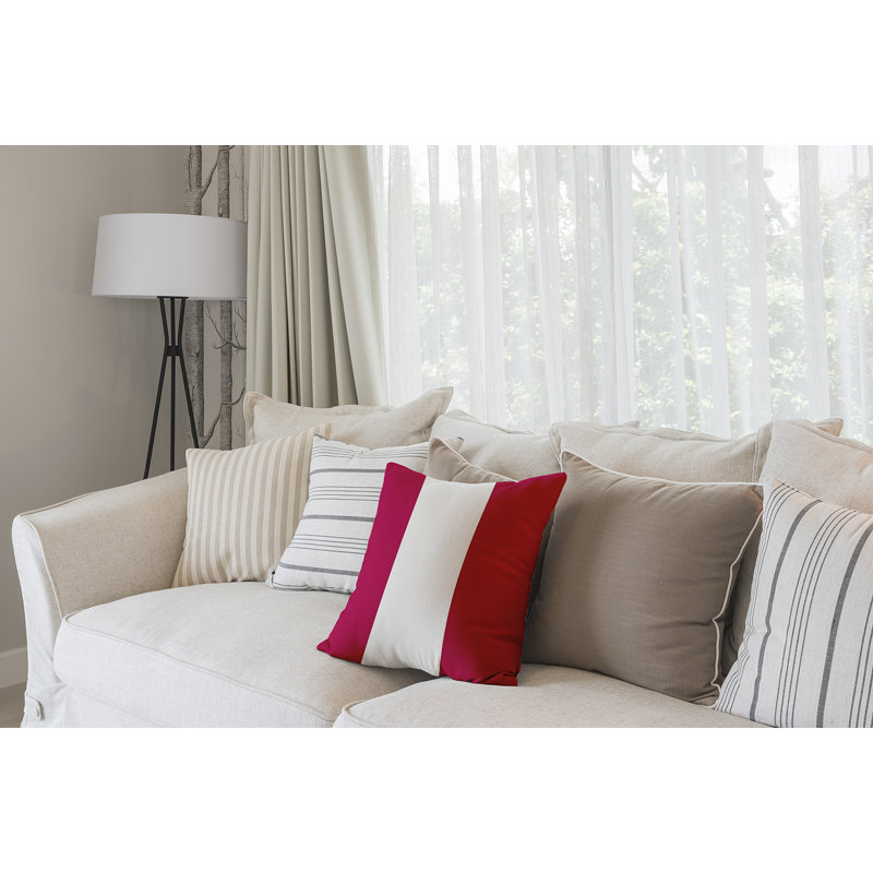 Square Pillow Cover & Insert, Fuchsia, 18" x 18"