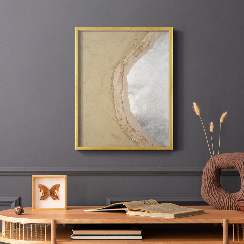 Silver Lake III Framed Print - Solid Wood