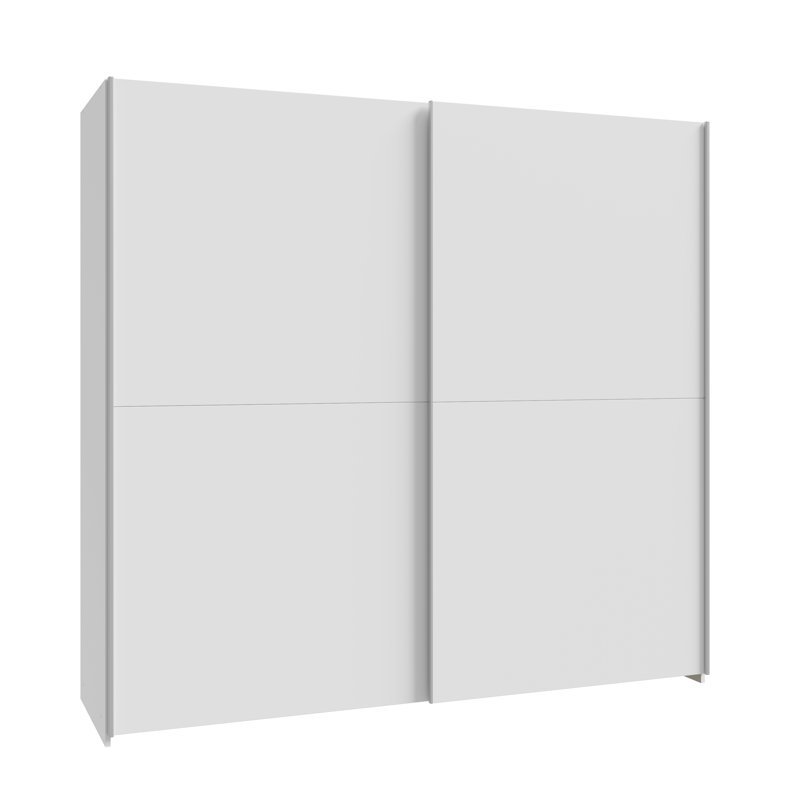 Nakari 2 Door Manufactured Wood Wardrobe, 190 cm H x 200.1 cm W x 61 cm D