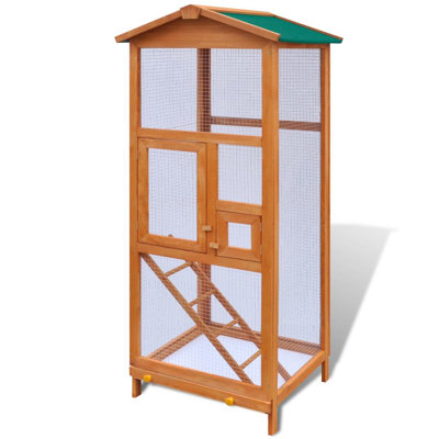 Flossie 165cm Wood Pointed Top Flight Cage with Stand