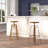 Industrial Style Barstool with Swivel Lift Adjustable Height Seat-1128355355