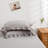 20x54in Light Grey Body Pillow Cover with Ruffled Fringe Decor-123025770