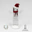 Bonhomme de neige en forme de cube de glace en acrylique 13,5 "de haut - lumières DEL, paillettes tournantes, décorations de Noël à piles