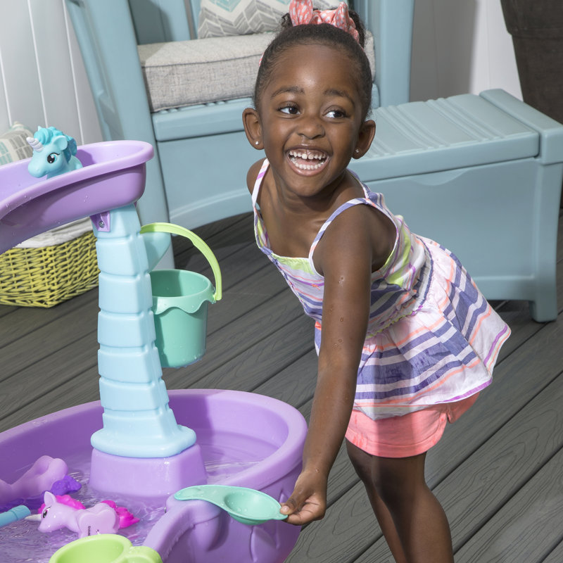 Step2 Rain Showers Unicorns Toddler Outdoor Water Table 