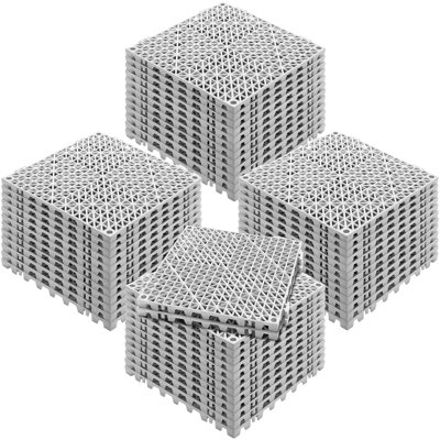 Stellweilan Tessberg 12 in. W x 12 in. L Garage Flooring Roll Drain Tiles in
