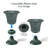 Ciresila Classic Moroccan Bronze Urn Planter Decorative Outdoor Flower Pot with Stand for Garden Front Column and Wedding Decor-1007300937
