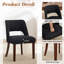 Chaise d'appoint rembourrée en bois massif-896201421