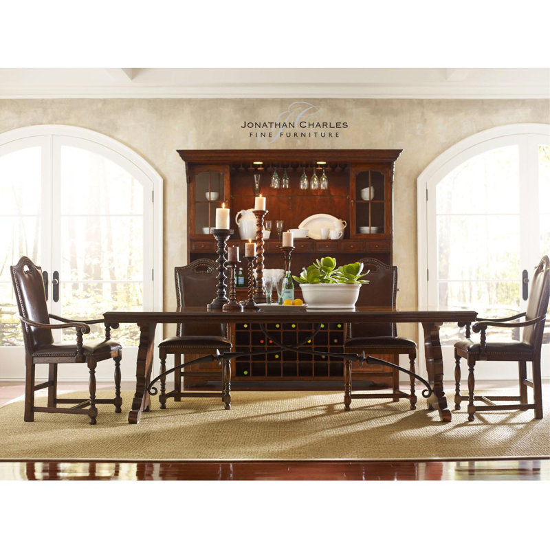 Sherwood Oak Leather Arm Chair