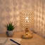 Lampe de table dorée 10,5 po