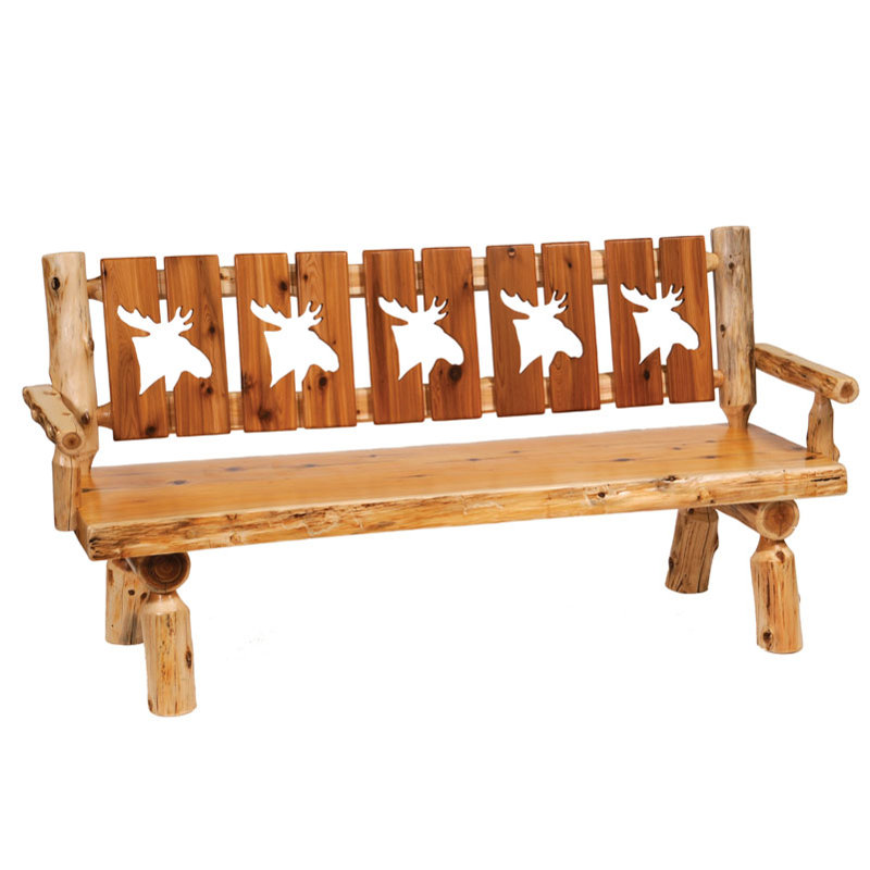 Banc à bûches en cèdre traditionnel, 72"