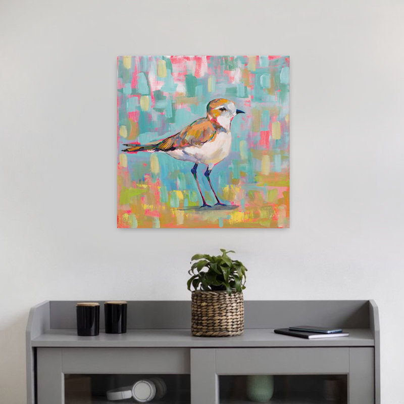 Pluvier côtier III, art côtier, H 18 po x l 18 po